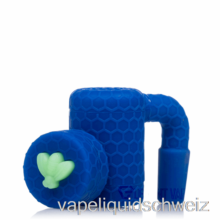 Stratus Bee Silikonwachs-Reclaimer Navy (blau / UV-grüne Biene) Vape Schweiz